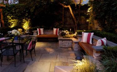 轻美式屋顶花园